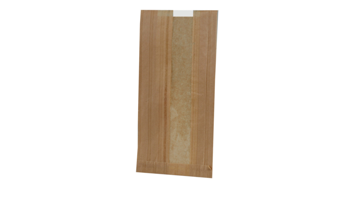 Broodzak, papier, 16/26x46cm, venster, heel brood (500 st)