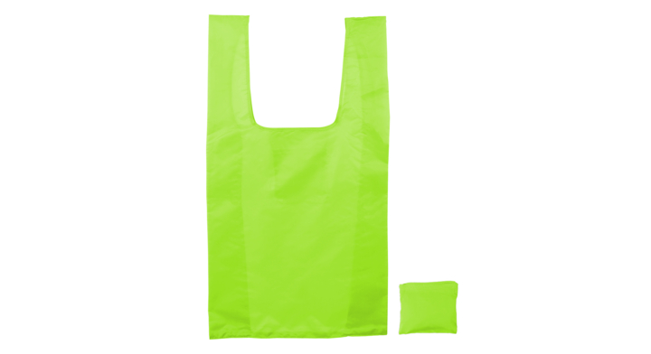 Draagtas, 40x70+2x7,5cm, polyester, opvouwbaar, groen (200)