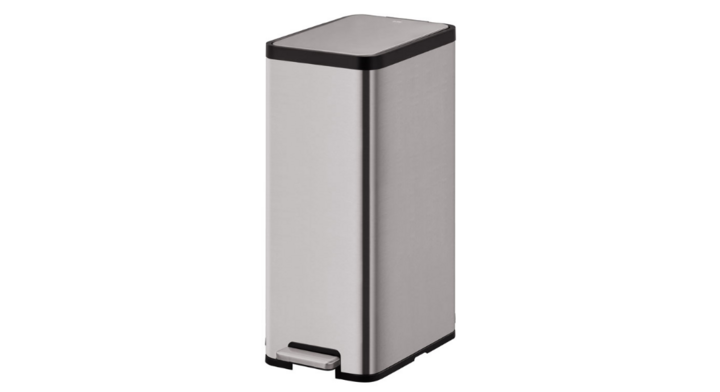 Eko Ecomaid, pedaalemmer, 45 liter, grijs mat RVS, VB 913945
