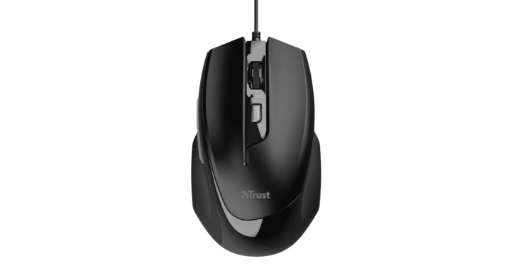 Muis trust voca comfort zwart(23650)