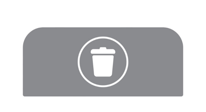 Communicatiepaneel voor Rubbermaid Configure 57 liter, grijs, VB 501531 | restafval Frans