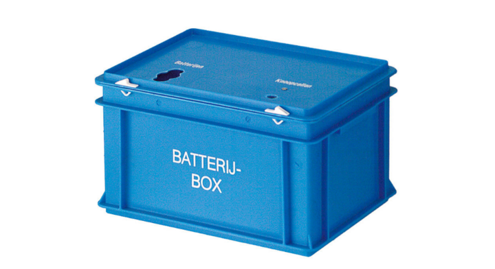 Kunststof Batterijbox | 300x400x235mm | Blauw | VB 320400