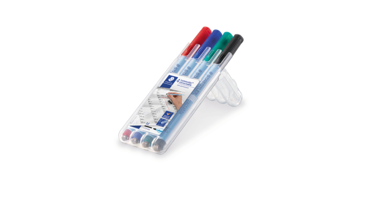 Viltstift staedtler ohp lumo m 305 non perm ass(305m wp4-1)