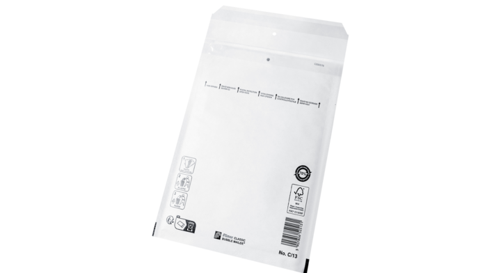 Luchtkussenenvelop C/13, 170x230+50mm, wit (100 stuks)