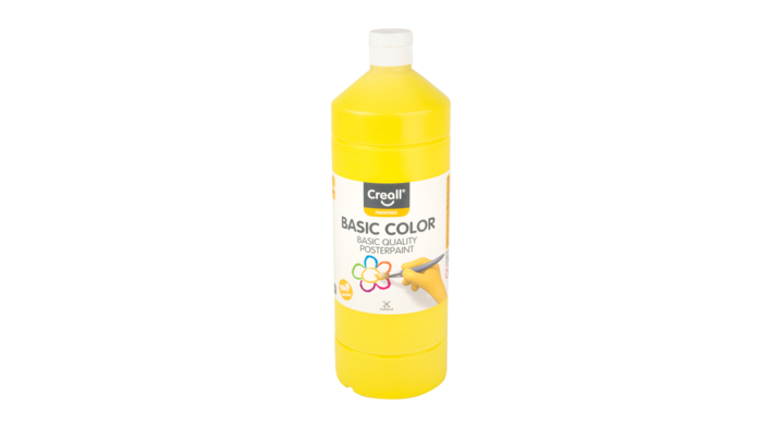 Plakkaatverf creall basic geel 1000ml 1802