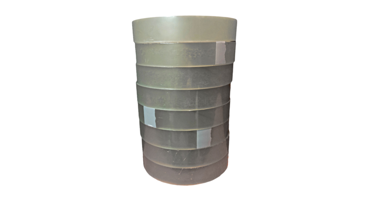 Plakband, PP/Acryl, 19mm x 66m, transparant, (pak a 8 rol)