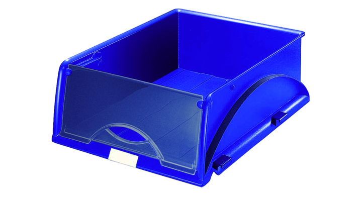 Sorteerbak leitz 5231 sorty a4 blauw klep tr mat