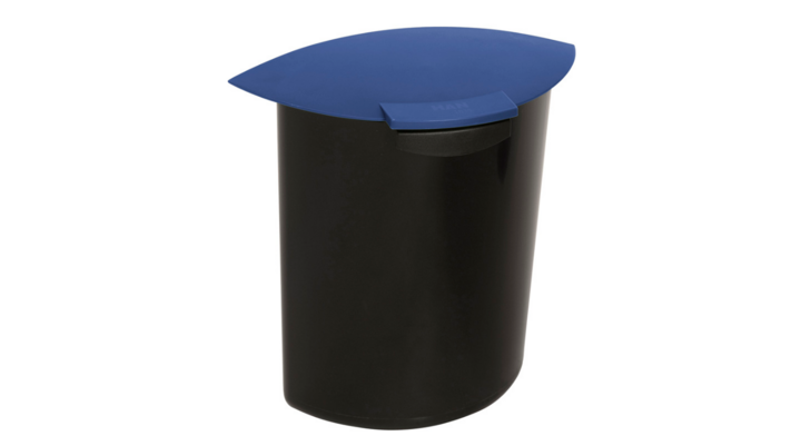 Ovale kunststof inzetbak met deksel, 6 ltr, zwart, VB 201838