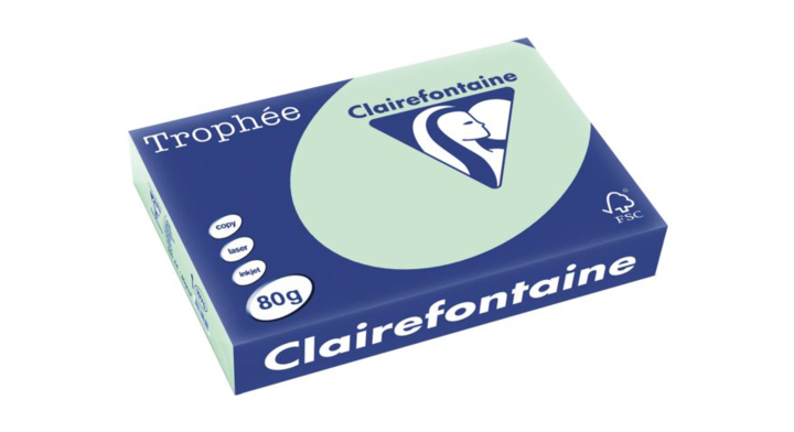 Kopieerpapier clairefontaine trophee a4 80gr groen