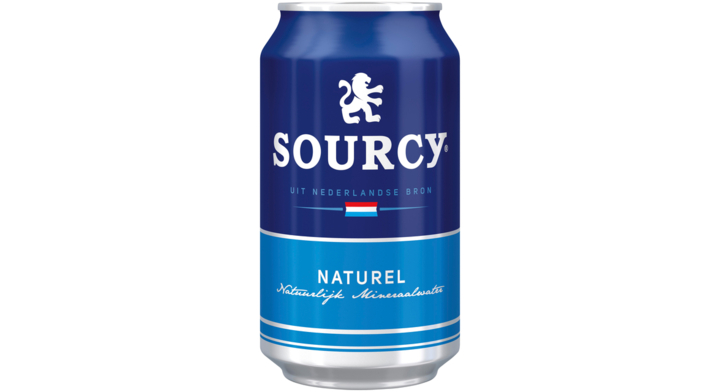 Water sourcy blauw blik 330ml(14466)