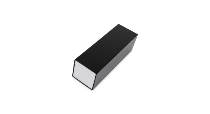 Luxe wijnflesdoos, 33x10x10cm, magneetsluiting, zwart (25st)