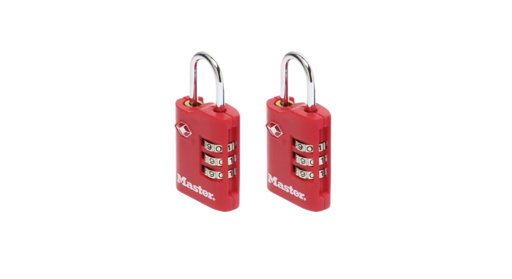Hangslot masterlock 3-cijfer tsa set assorti 30mm(3520190928