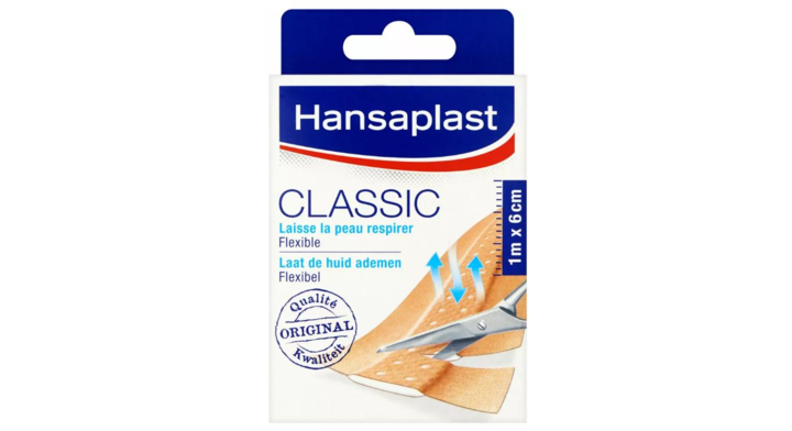 Hansaplast Classic, pleister, 6 cm x 1 meter (1 stuk)