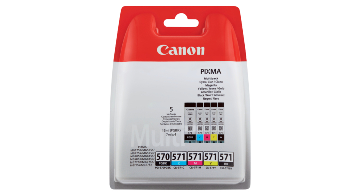 Inkcartridge canon pgi-570 cli-571 2x zwart 3 kl(2429909)