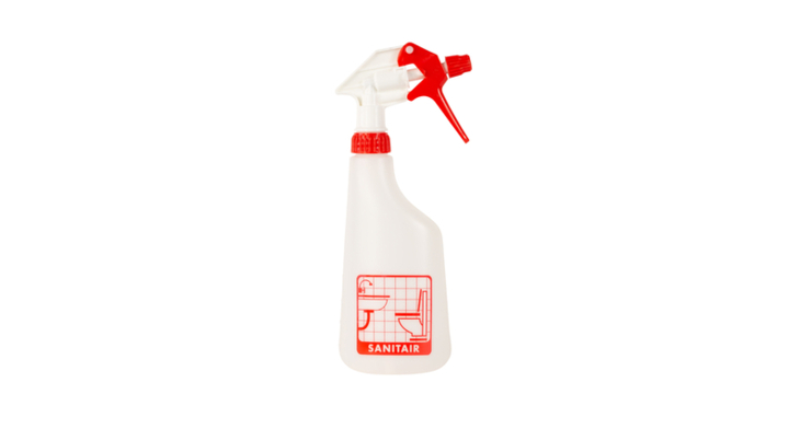 Cleaninq, sproeiflacon leeg, 600ml, logo sanitair, 605103 (1 stuk)