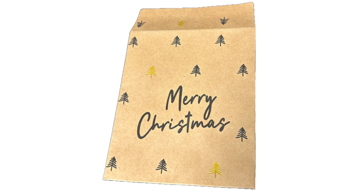 Kerst, cadeauzakje, Christmas tree, 16x18cm (50 stuks)