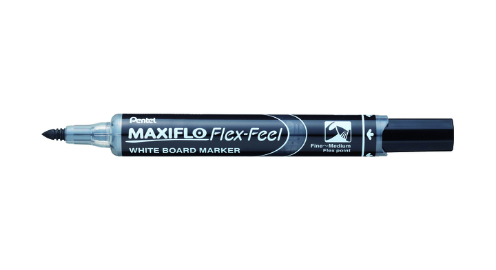 Viltstift pentel mwl5sbf whiteboard 1-5mm zwart(016867)