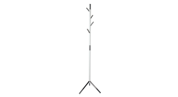 Staande kapstok Linair, 180 cm, 4-haaks, wit/chr, VB 717941