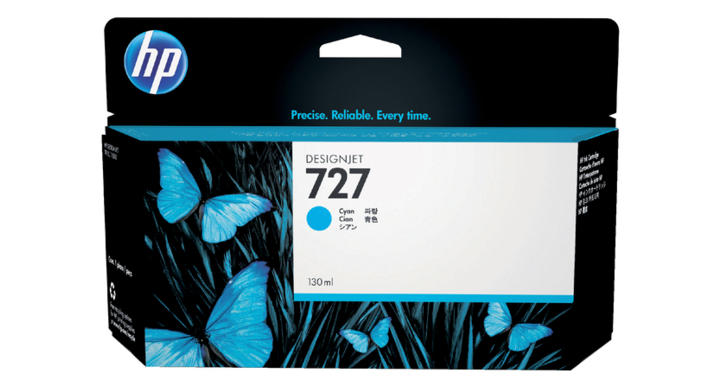 Inkcartridge hp 727 b3p19a hc blauw(b3p19a)