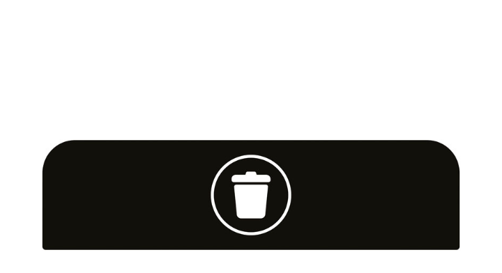 Communicatiepaneel voor Rubbermaid Configure 125 liter, VB 501678 | landfill Engels