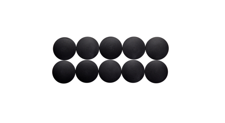 Magneet maul solid 38mmx15.5mm zwart(6163990) ds/10