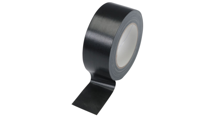 Ducttape, 50mm x 50m, zwart