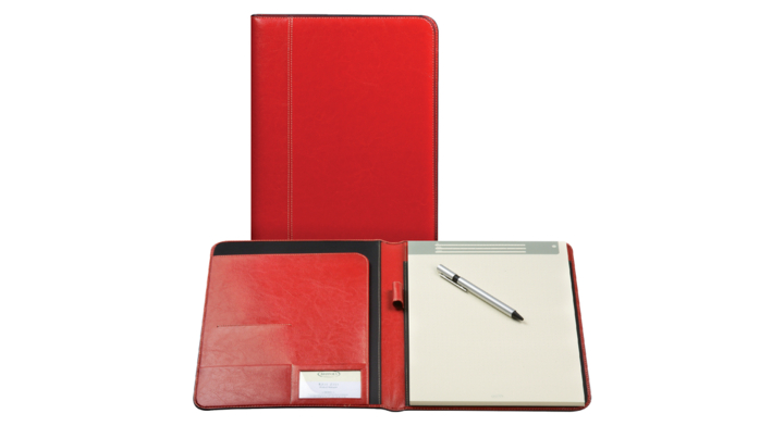 Schrijfmap brepols palermo a5 + schrijfblok rood(3.859.3306.