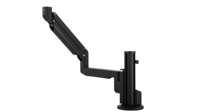 Filex, Galaxy monitorarm met gasveer, topdown klem zwart