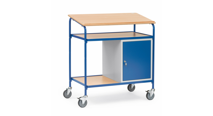Verrijdbare kast afsluitbaar, 1000x600mm Draagverm. 100kg