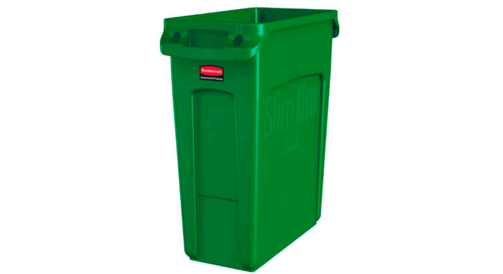 Rubbermaid Slim Jim, afvalbak, 60 liter, groen, VB 227857