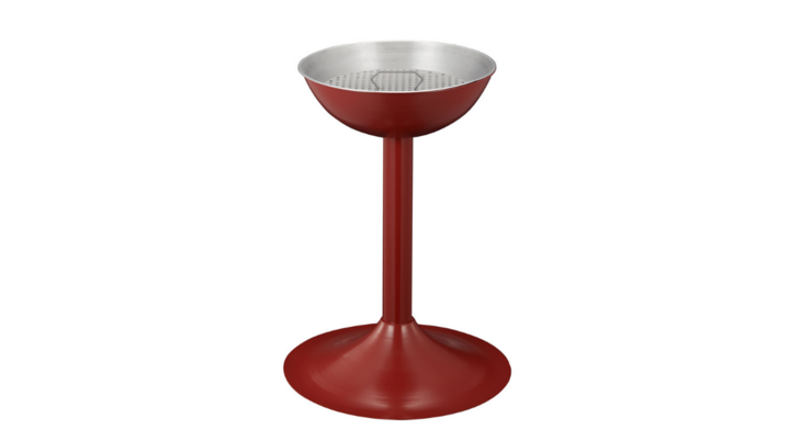 Zandasbak, Ø410x720 mm, rood, VB 100000