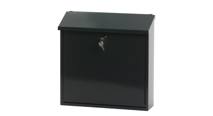 Wandbrievenbus Malagan, 370x115x370 mm, antraciet, VB 440050