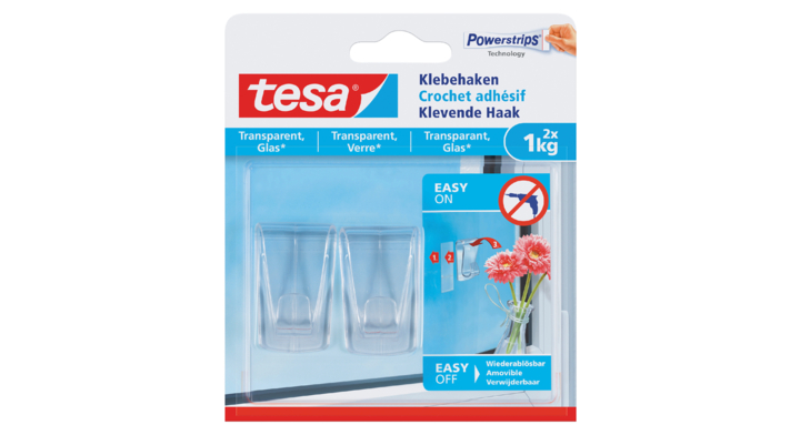 Klevende haak tesa transparant 1kg(77735-00000-00)