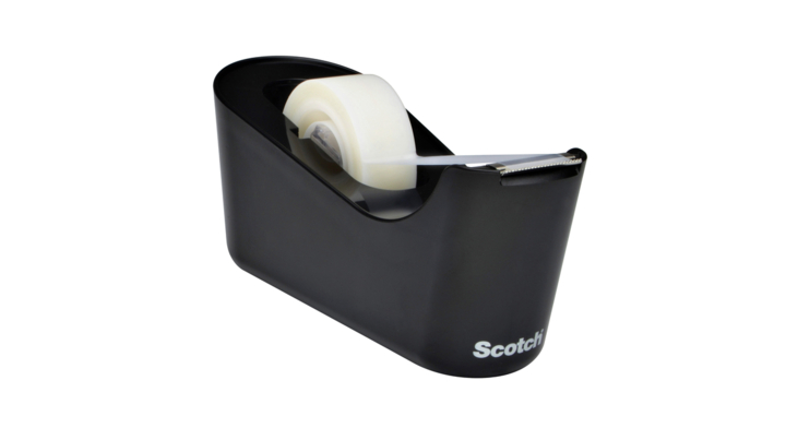 Plakbandhouder scotch c18 met 1x 19mmx33m zwart(c18b)
