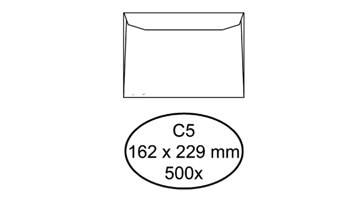 Envelop quantore bank c5 162x229 80gr wit