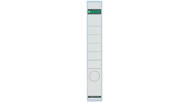 Rugetiket leitz 1648 38x290mm wit