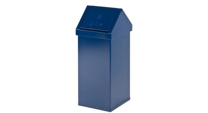 Carro-Swing, afvalbak met swingdeksel, 55 liter, blauw, VB 920055