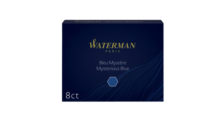 Inktpatroon waterman nr23 blauw/zwart
