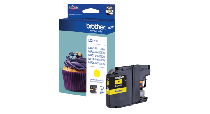 Inkcartridge brother lc-123 geel(lc-123y)