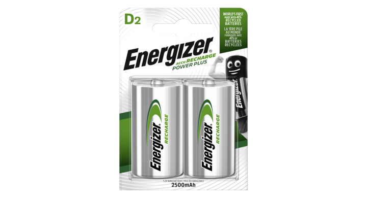 Batterij oplaadbaar energizer d 2st
