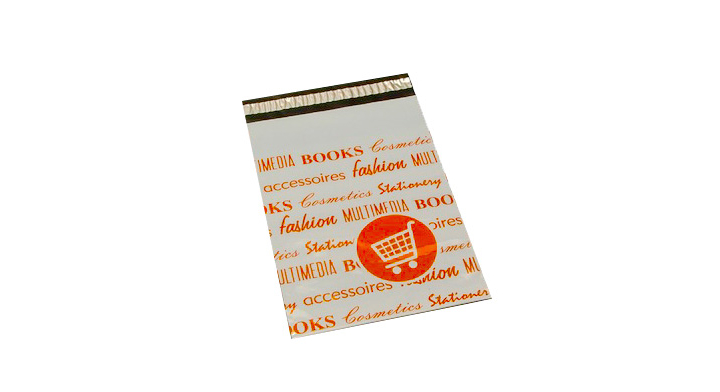 Verzendzak, LDPE coex, 25x35+5cm,50my, oranje (500 stuks)