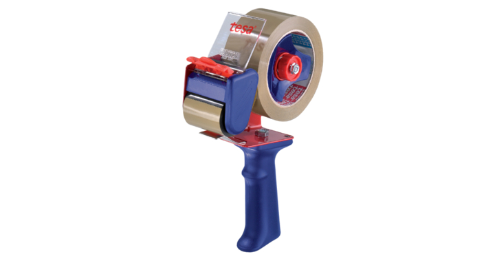 Tesa 6300, dozensluiter / tape dispenser, 50mm x 66 meter, blauw