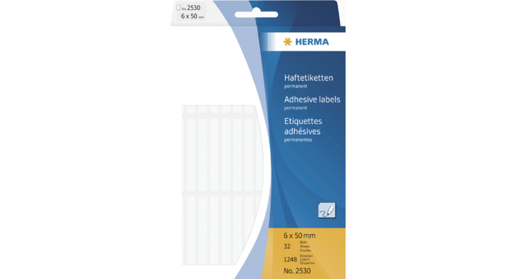 Etiket herma 2530 6x50mm 1248st