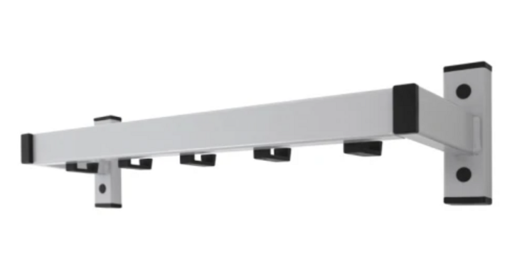 V-Part Safe | Wandkapstok | 56cm | 5-Haaks | Grijs/Zwart | VB 650071