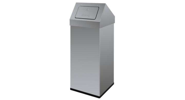 Carro-Push, afvalbak, 110 liter, RVS, VB 920110