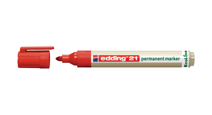 Viltstift edding 21 ecoline rond 1.5-3mm rood