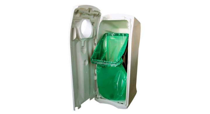 Maxi Envirobin, modulaire afvalscheidingsbak, 140 liter, grijs, VB 063956 | flessen