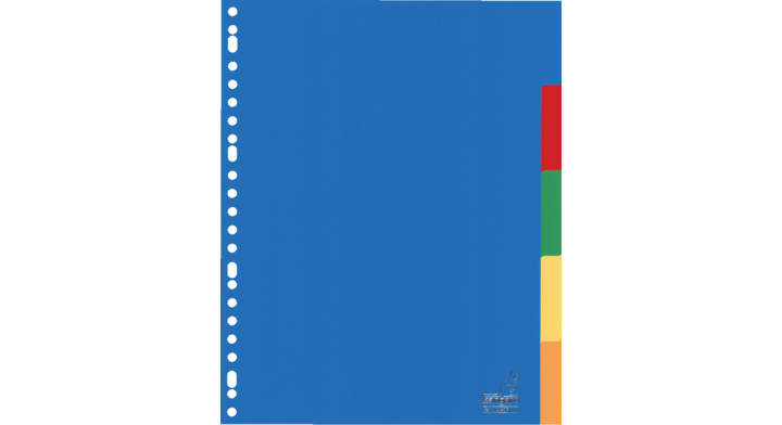 Tabblad kangaro a405m a4 23r blanco pp ass 5dlg(a405m)