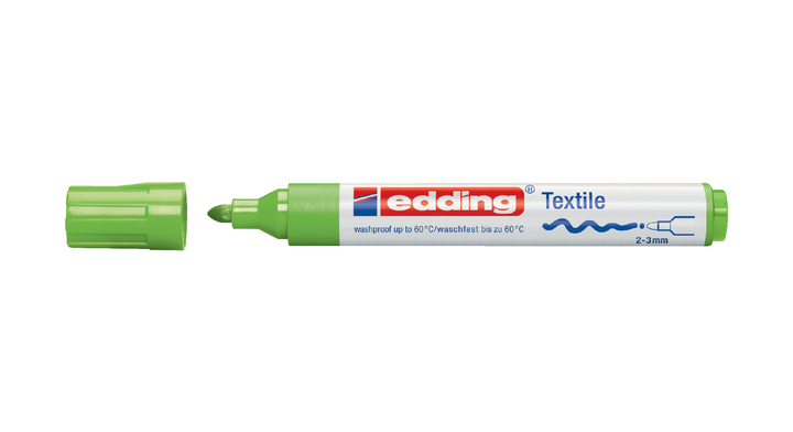 Viltstift edding 4500 textiel rond 2-3mm lgroen