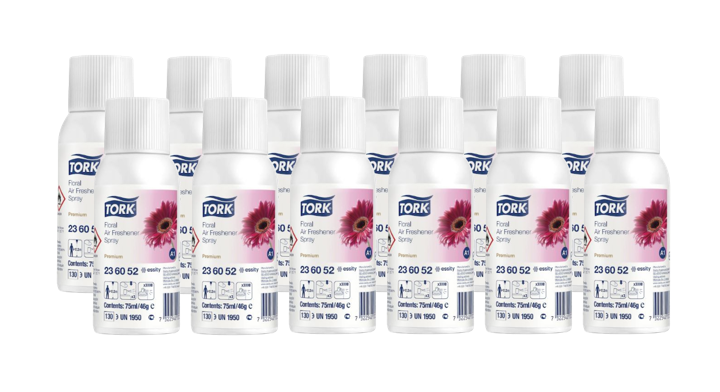 Tork Premium | Luchtverfrisser Spray | 75ml | A1 | Floral | 236052 (12 stuks)